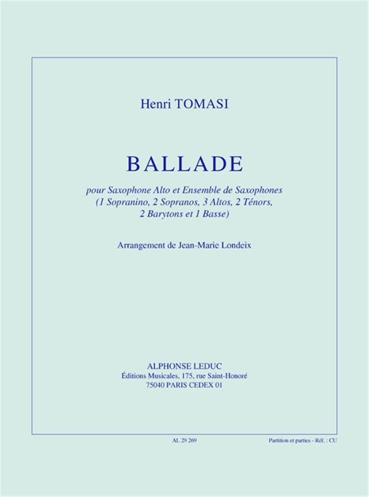 Henri Tomasi: Ballade